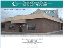 Tablet Screenshot of generalrentalstcloud.com